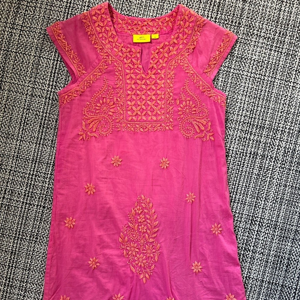 Roller Rabbit Pink embroidered dress